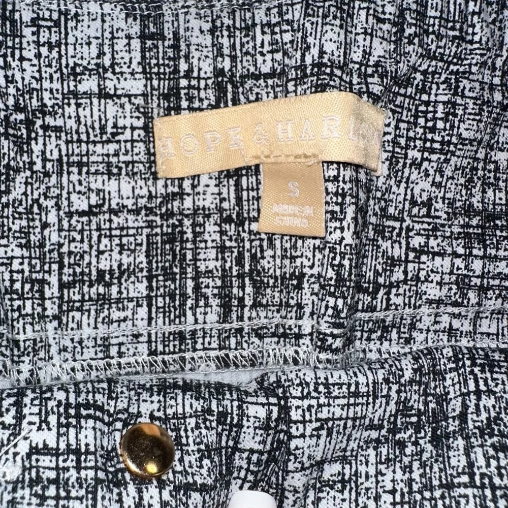 Hope & Harlow • Stretch Capri Women Size Small Pull On Ankle Slit Office Classic - Picture 6 of 12